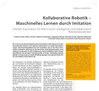 Kollaborative Robotik – Maschinelles Lernen durch Imitation